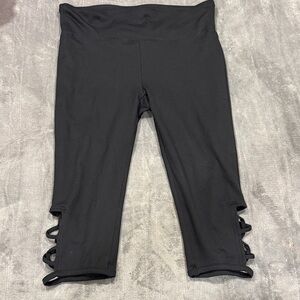 Balance Collection Black Capris with Cutout Detail